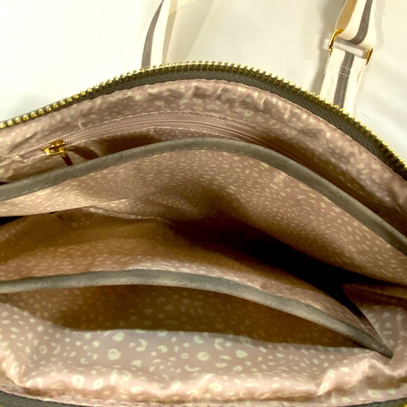 Gray Suede Shoulder Bag - Picture 5 of 5